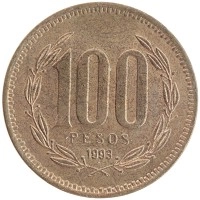 монета - чили 100 песо - подробная информация фото 1