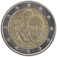 монета - греция 2 евро - подробная информация фото 1