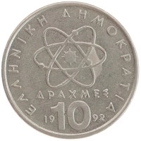 монета - греция 10 драхм - подробная информация фото 1
