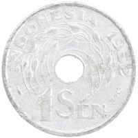 монета - индонезия 1 сен - подробная информация фото 1