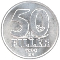 монета - венгрия 50 филлеров - подробная информация фото 1
