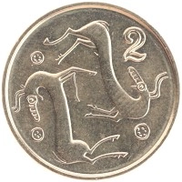монета - кипр 2 цента - подробная информация фото 1