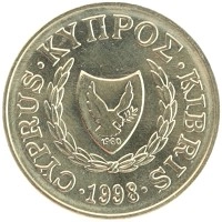монета - кипр 2 цента - подробная информация фото 1