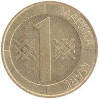 монета - финляндия 1 марка - подробная информация фото 1