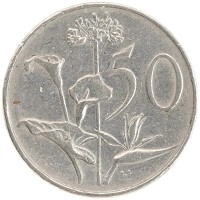 монета - юар 50 центов - подробная информация фото 1