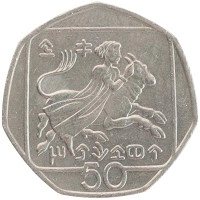 монета - кипр 50 центов - подробная информация фото 1