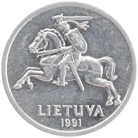 монета - литва 1 цент - подробная информация фото 1