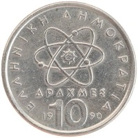 монета - греция 10 драхм - подробная информация фото 1