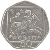 монета - кипр 50 центов - подробная информация фото 1