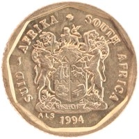 монета - юар 10 центов - подробная информация фото 1