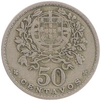 монета - португалия 50 сентаво - подробная информация фото 1