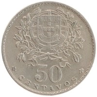 монета - португалия 50 сентаво - подробная информация фото 1