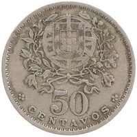 монета - португалия 50 сентаво - подробная информация фото 1
