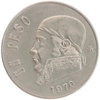 монета - мексика 1 песо - подробная информация фото 1