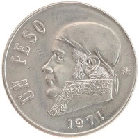 монета - мексика 1 песо - подробная информация фото 1