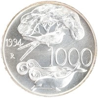 монета - италия 1.000 лир - подробная информация фото 1