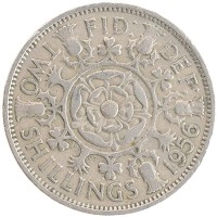 монета - великобритания 2 шиллинга - подробная информация фото 1