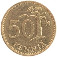 монета - финляндия 50 пенни - подробная информация фото 1