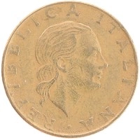монета - италия 200 лир - подробная информация фото 1