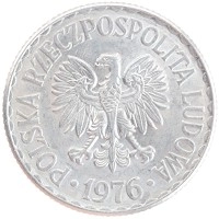 монета - польша 1 злотый - подробная информация фото 1