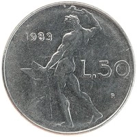 монета - италия 50 лир - подробная информация фото 1