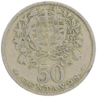 монета - португалия 50 сентаво - подробная информация фото 1