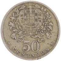 монета - португалия 50 сентаво - подробная информация фото 1