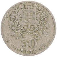 монета - португалия 50 сентаво - подробная информация фото 1