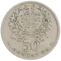 монета - португалия 50 сентаво - подробная информация фото 1