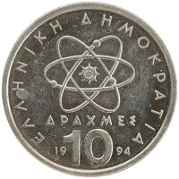 монета - греция 10 драхм - подробная информация фото 1