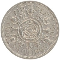 монета - великобритания 2 шиллинга - подробная информация фото 1