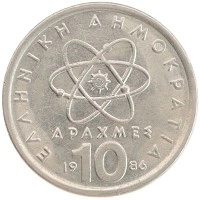 монета - греция 10 драхм - подробная информация фото 1