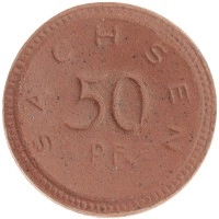 монета - германия : нотгельды 50 пфеннигов - подробная информация фото 1