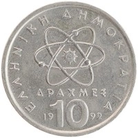 монета - греция 10 драхм - подробная информация фото 1