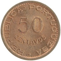 монета - ангола 50 сентаво - подробная информация фото 1