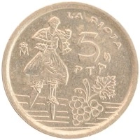 монета - испания 5 песет - подробная информация фото 1