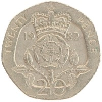 монета - великобритания 20 пенсов - подробная информация фото 1