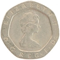 монета - великобритания 20 пенсов - подробная информация фото 1
