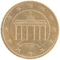 монета - германия 50 евроцентов - подробная информация фото 1