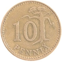 монета - финляндия 10 пенни - подробная информация фото 1