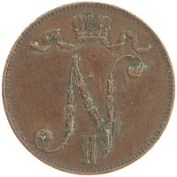 монета - 1894 – 1917 николай ii 5 пенни - подробная информация фото 1