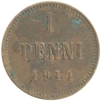 монета - 1894 – 1917 николай ii 1 пенни - подробная информация фото 1