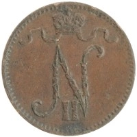 монета - 1894 – 1917 николай ii 1 пенни - подробная информация фото 1