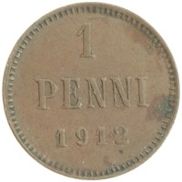 монета - 1894 – 1917 николай ii 1 пенни - подробная информация фото 1
