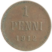монета - 1894 – 1917 николай ii 1 пенни - подробная информация фото 1