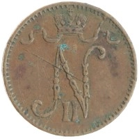 монета - 1894 – 1917 николай ii 1 пенни - подробная информация фото 1