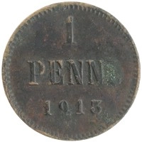 монета - 1894 – 1917 николай ii 1 пенни - подробная информация фото 1