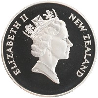 монета - новая зеландия 5 долларов - подробная информация фото 1