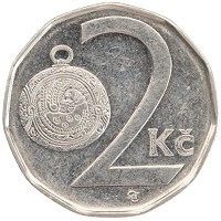 монета - чехия 2 кроны - подробная информация фото 1