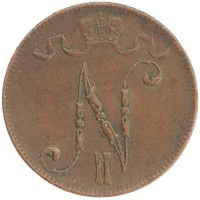 монета - 1894 – 1917 николай ii 5 пенни - подробная информация фото 1